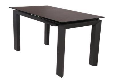 New Extension Glass Metal Dining Table