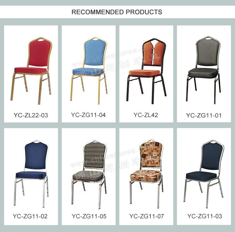 Yc-Zg11A-01 Morden Cheap Stackable Gold Metal Banquet Chair