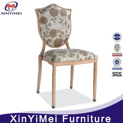 Fancy Elegant Star Hotel Resturant Metal Timber Look Chair (XYM-H22)