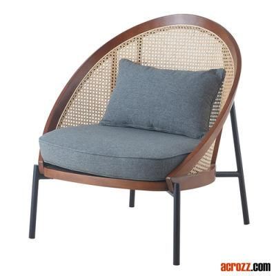 Design Loie Lounge Chair Rattan Furniture Hotel Courtyard Chairs Outdoor or in Door Banquet Events Stool Leisure Net Chair