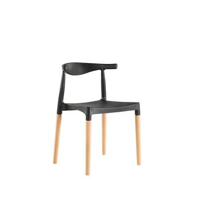 Modern Classic One Piece Master Stackable Plastic Leisure Dining Chairs with Adult Sizes