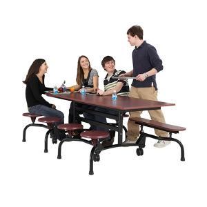 Mobile Folded Canteen Table with Bench