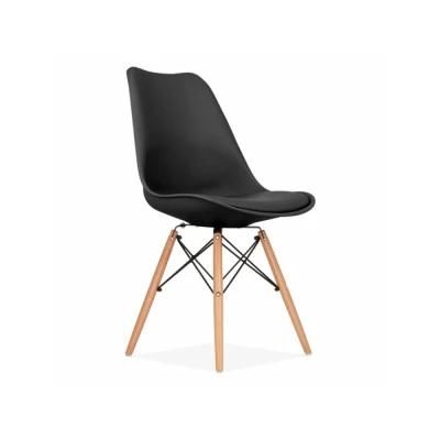 Scandinavian Design Furniture Suppliers Nordic Dining Chair with Wood Legs