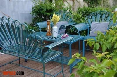 Popular Design Hot Sale Outdoor Furniture Garden Metal Furntiure Factory Wholesale Iron Patio Garden Furniture Lounge Chair