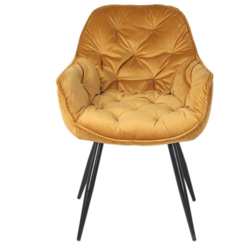 Wingback Arm Chair Dining Armchair Velvet Upholstered