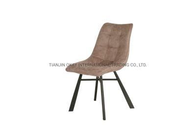 Modern Style Restaurant Hotel Velvet Fabric Many Color Metal Legs Dining Room Chairs Pictures &amp; Photosmodern Style Restaurant Hotel Velvet Chair