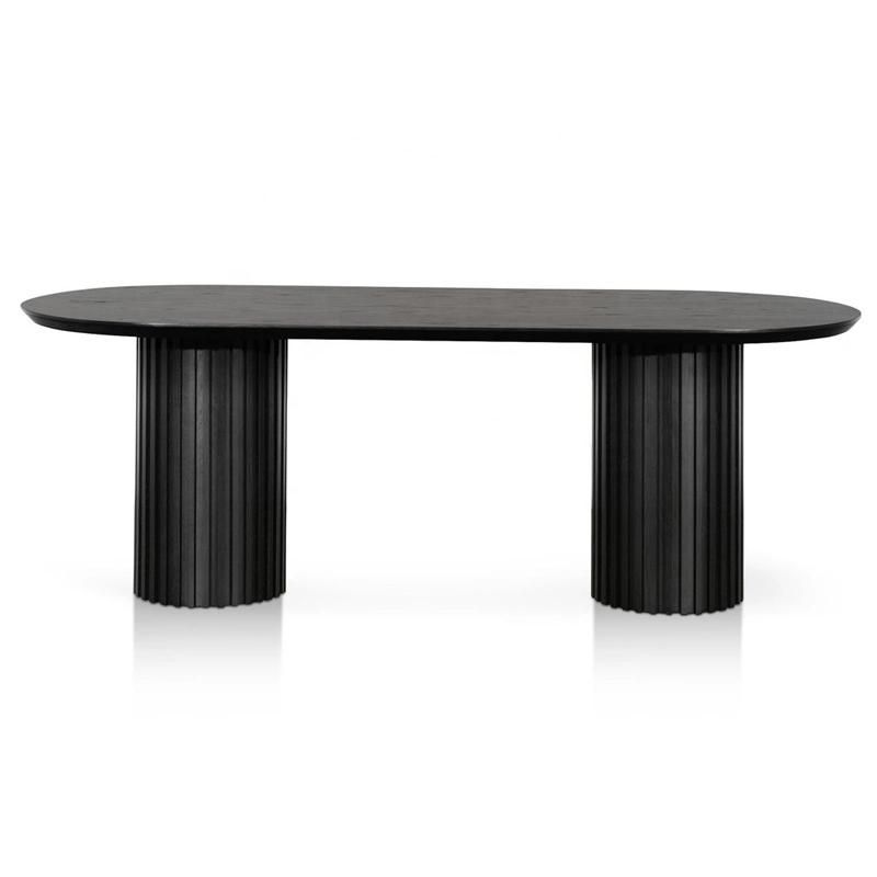 Hot Sales Wood Ripple Oval Dining Table