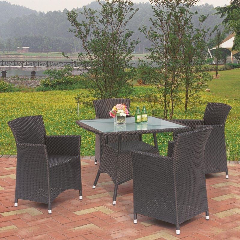 Modern Best Seller Rattan Square Restaurant Dining Furniture Buffet Table