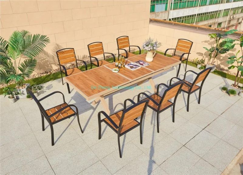 Hot Coffee Balcony Dining Sets Garden Chair Parasol Garden Polywood Aluminum Restaurant Chair Outdoor Chair