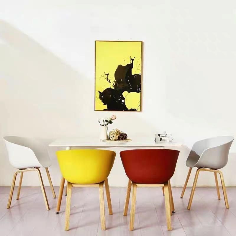 Home Kitchen Restaurant Cafe Silla Dining White Tulip Plastic Chairs
