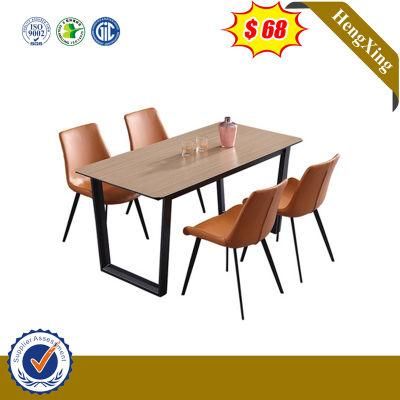 Home Dining Restaurant Canteen Furniture Set Glass Chair Dining Table