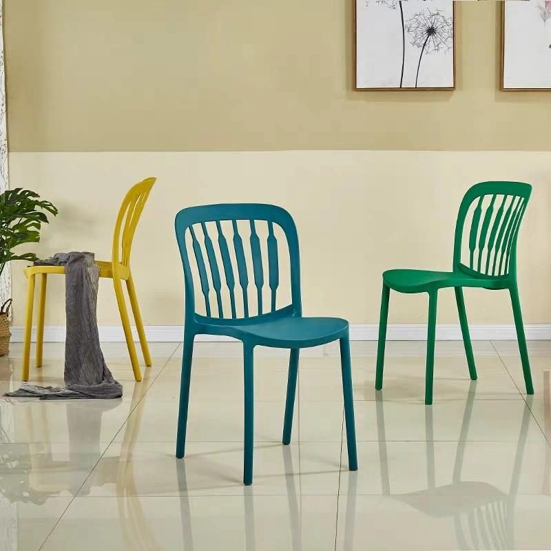 Stackable PP Outdoor Garden Furniture Monobloc Cheap China Colorful Plastic Chair with Arms