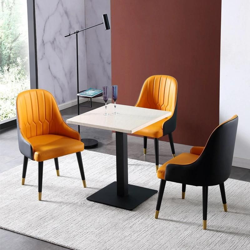 Zode Leisure Restaurant Modern Elegant Velvet Living Room Dining Chair