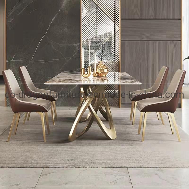 2022 New Design Dining Table with Marble for Dining Furniture