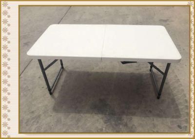 4FT China Wholesale Plastic Dining Table with Factory Price for Garden, Meeting, Event, Party, Wedding, School, Hotel, Dining Hall, Restaurant, Camping