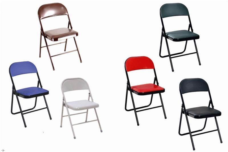 Wholesale Padded Cheap Used Metal Tube Steel Folding Chair