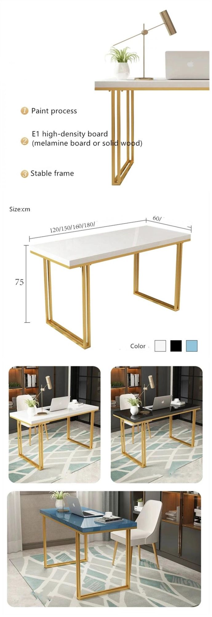 Stainless Steel Wooden Rose Gold Wedding Rectangle Dining Table Chair Dining Room Furniture Sets
