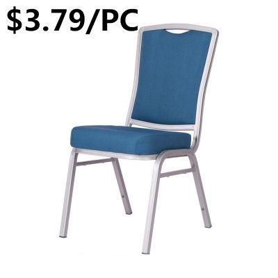 Wholesale Stackable Metal Hotel Wedding Armless Dining Silla Banquet Chair