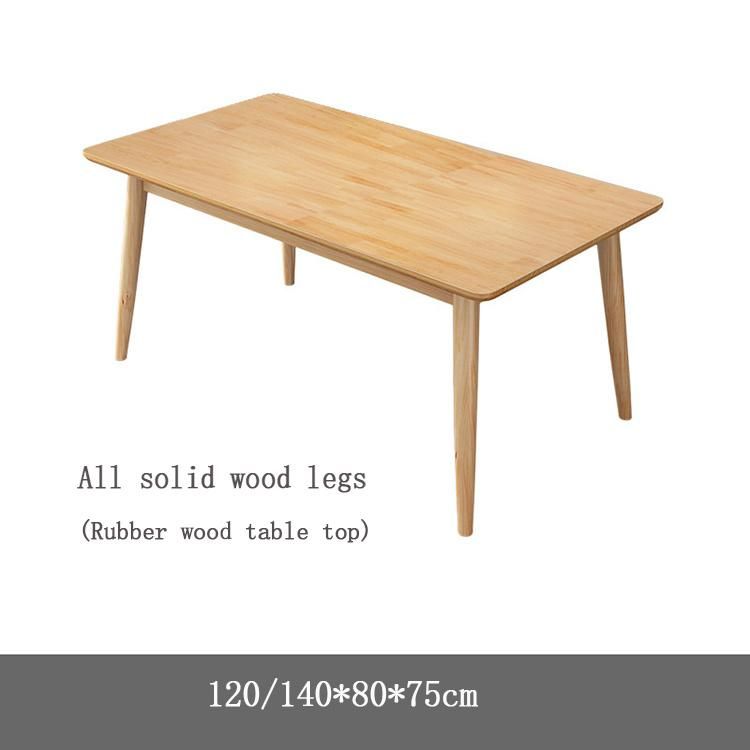 Natural Solid Wood Classic Rectangle Oak Side Tables