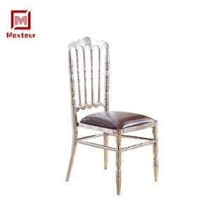 General Use Stainless Steel Banquet Wedding Reception Dining Chateau Chair for Events