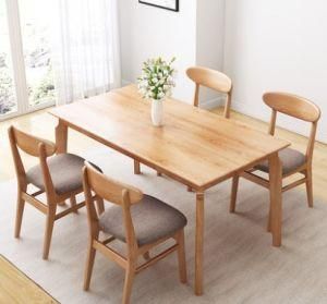 Dining Room Wooden Dining Table Chair Set for 4 Persons