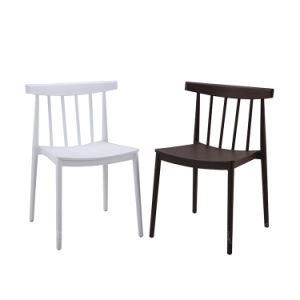 Modern Nordic Minimalist Style Solid Color PP Dining Chair