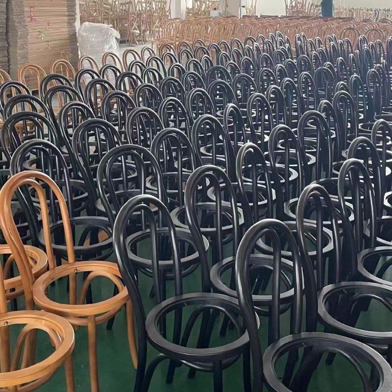 China Wholesale Diningroom/Outdoor Furniture Stackable Solid Beech Wood Chair Thonet Chairs Wedding/Party Rental/Event /Restaurant Rattan Dining Chair