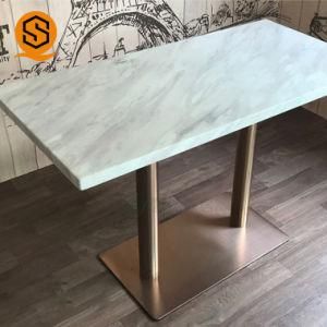 Outdoor Marble Restaurant Table, Restaurant Dining Table