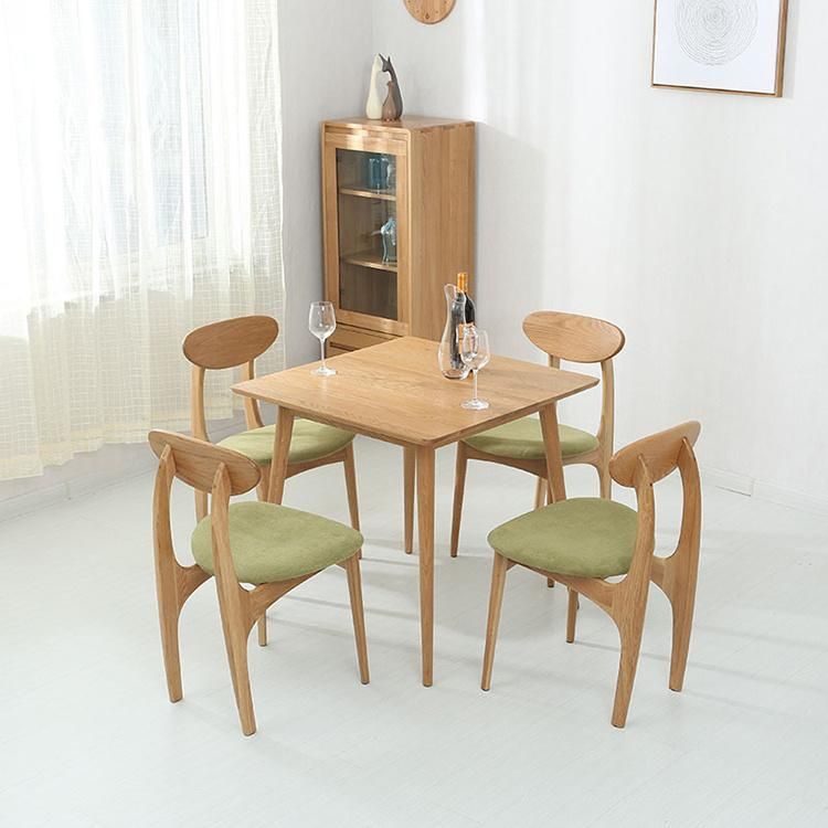 Fashion Designer Nordic Wooden Dining Table Set 6 Chairs Antique