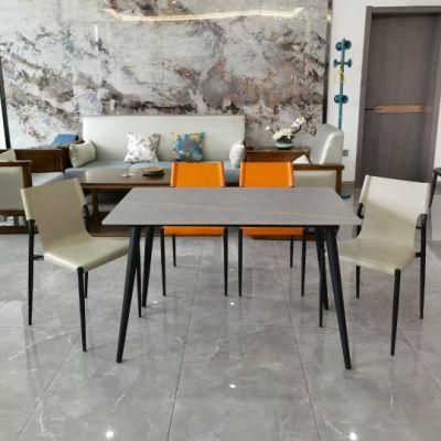 Modern Rectangular Sintered Stone Dining Table