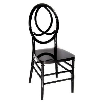 European Style Premium White Black Bamboo Phoenix Chair Castle Round Back Resin Chair Garden Outdoor Dining Table and Chair