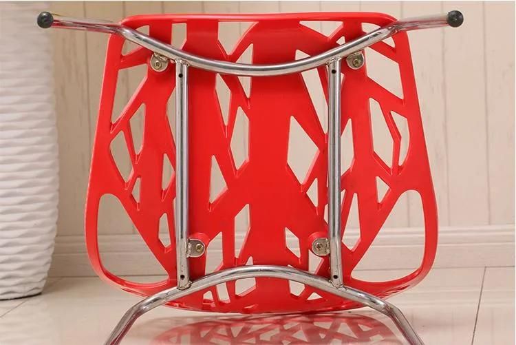 Stackable Outdoor Chairs New Design Stainless Steel Legs Dining Chairs Chaise Empilable Plastique