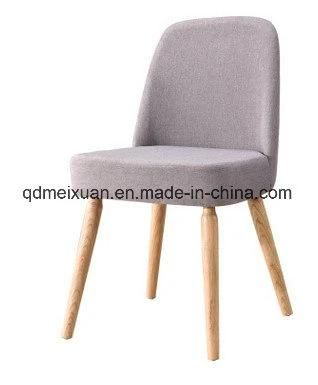 Cloth Art Eat Chair The Sitting Room Dining-Room Leisure Chair Solid Wood Frame Fabric Chairs (M-X3666)