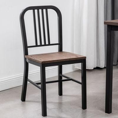 Morden Home Furniture Metal Dining Room Chair with Armrest