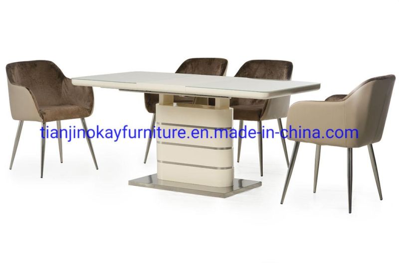 Wholesale Cheap Modern Simple Design 6 Seater Wooden Extendable Dining Tables