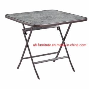 Centre Glass Table Folding Dining Table