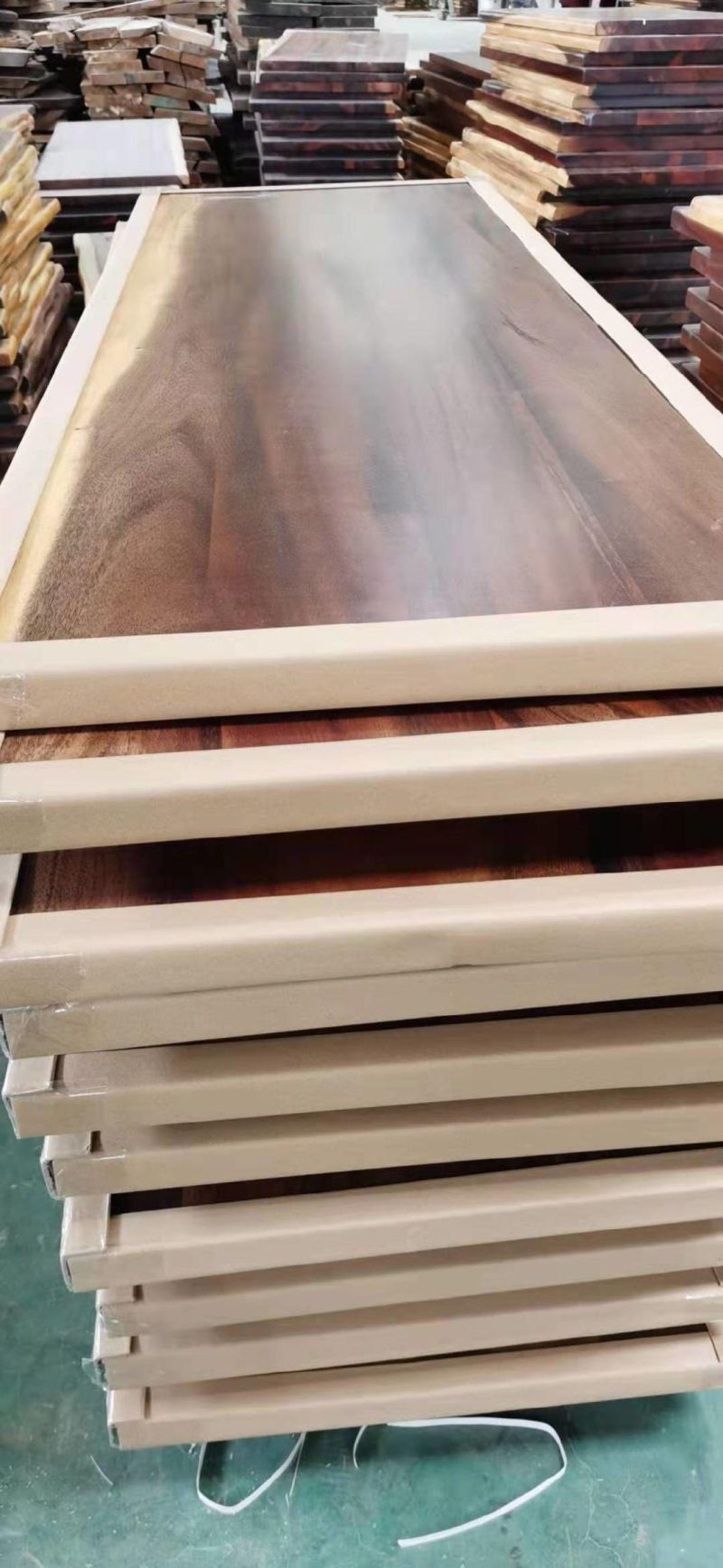 South America Walnut Natural Shape Table Top Live Edge Wood Slab