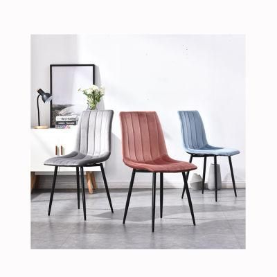 Most Popular Velvet Metal Design Chairs Modern Restaurant Cafe Furniture Import Dining Chairs Trade Cafe Chair