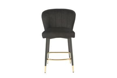 Home Furniture Chair Chromed Golden Bar Chair