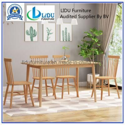 Wood Table and Chairs/Home Solid Wood Table with Chairs/Dining Room Set Coffee Dining Table Home Furniture