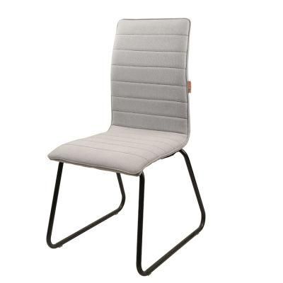 Wholesale Home Furniture Metal Frame Chairs Gray Velvet Fabric Office Chairs for Meeting Room
