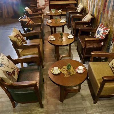 Louis Fashion Cafe Bar Furniture Sets Table and Chair Combination Dessert Shop Milk Tea Shop Theme Western Restaurant Hotel