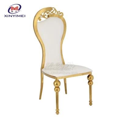 High Grade Modern High Back Hotel Used Metal Dining Chair on Discount