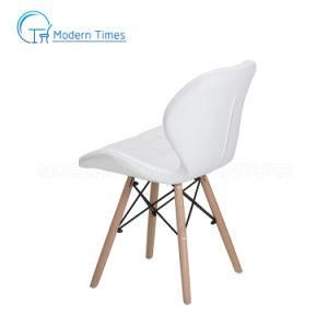 Outdoor Furniture Modern Nordic Style Mini PU Upholstered Wooden Legs Restaurant Outdoor Dining Chair