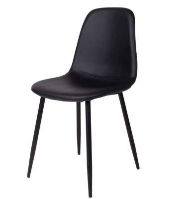 Kitchen PU Dining Chair with Metal Leg