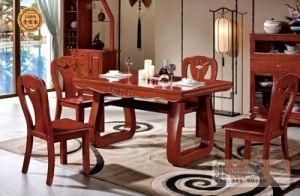 China Wholesale Home Furniture Dining Room Set Wooden Dining Table Set 4/6 Seater