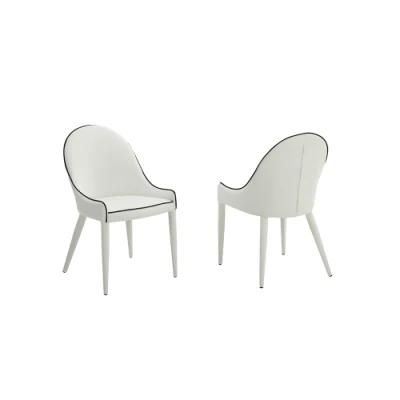 Living Room Hotel Metal PU Dining Chair