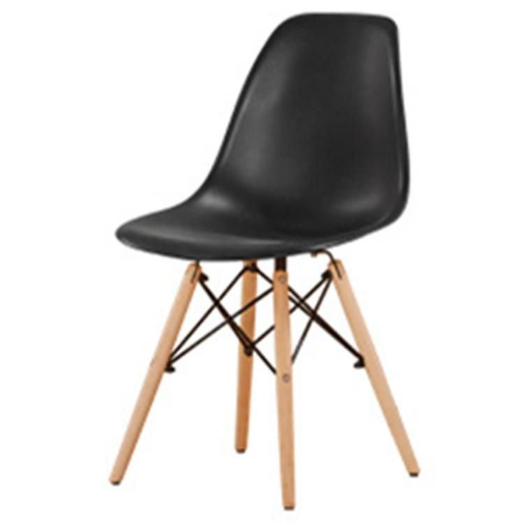Dining Room Furniture Wooden Leg PP Injection Modern EMS Dining Chair