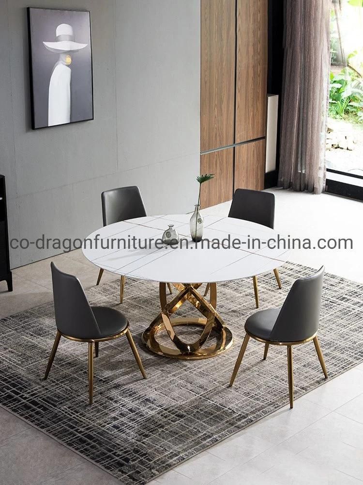 2021 New Design Dining Furniture Round Dining Table with Top