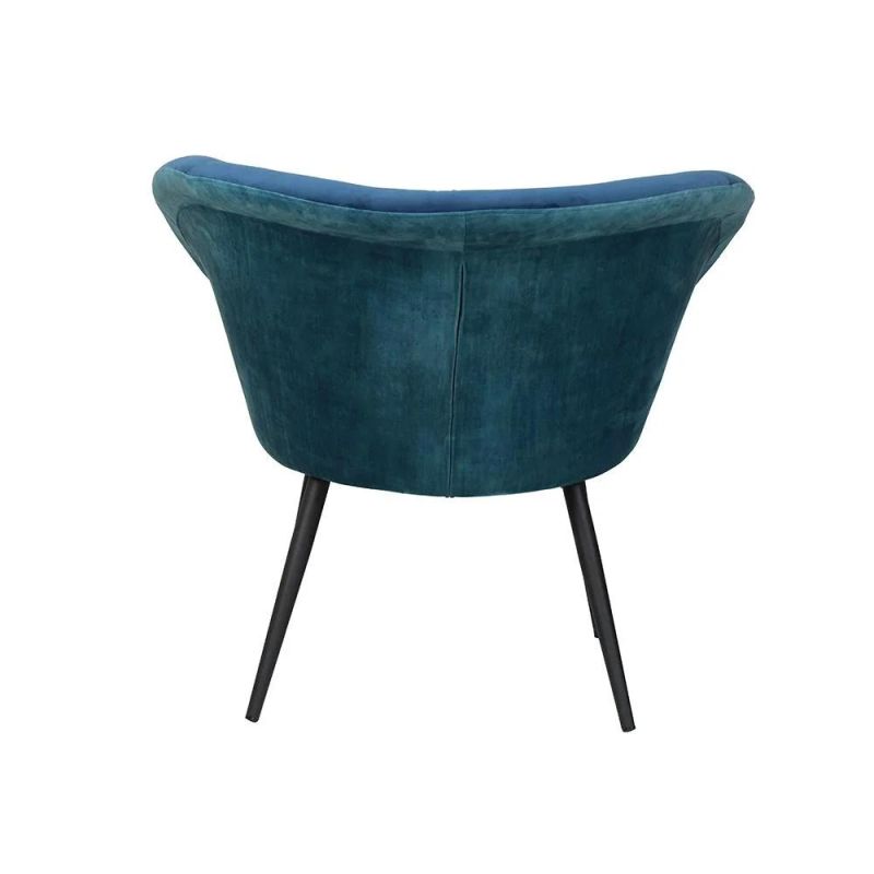 Cheap Upholstery Lounge Wooden Velvet Fabric Dinner Dining Chair for Living Room